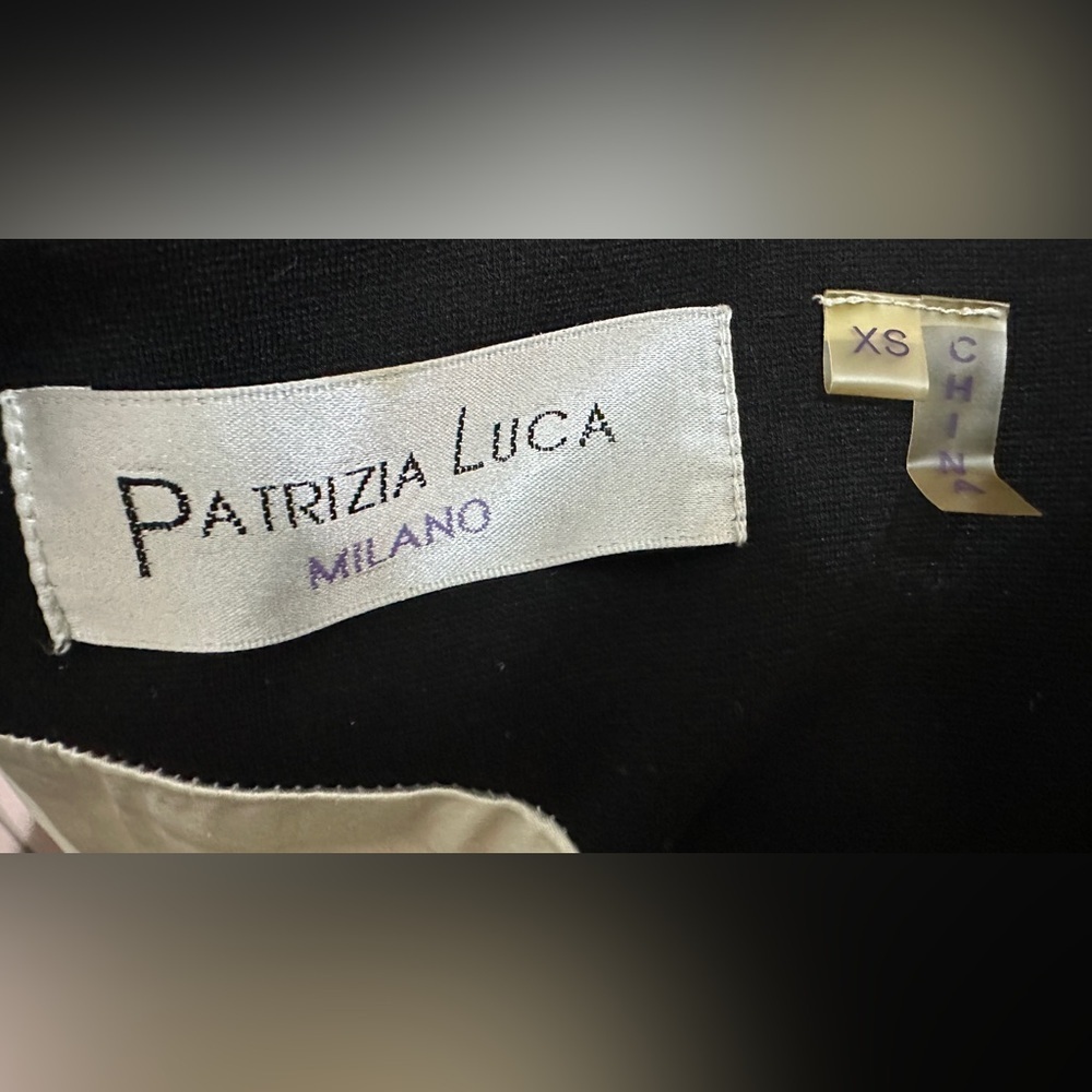417 Patrizia Luca |NWOT Milano Black & White Colorblock Sheath Dress (size XS-S) - Picture 7 of 13